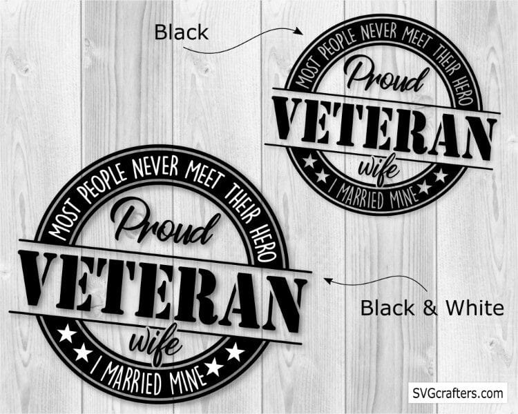 Proud Veteran Wife Svg Veteran Svg Military Svg Svgcrafters