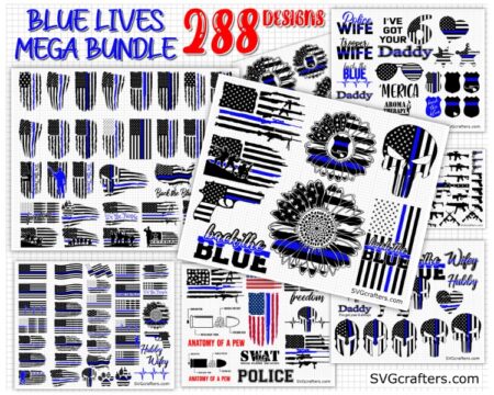 Bundle Police svg, Thin Blue Line svg, law enforcement svg