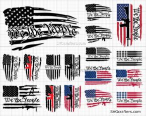 Bundle We the people svg, 2nd amendment svg