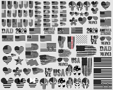 Mega Bundle American flag svg, 4th of july svg