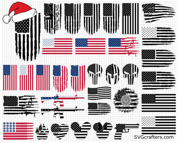 Download Mega Bundle American Flag Svg 4th Of July Svg Svgcrafters