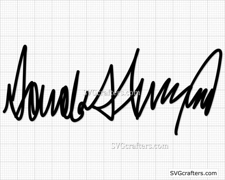 Donald Trump Signature svg