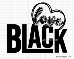Black girl svg