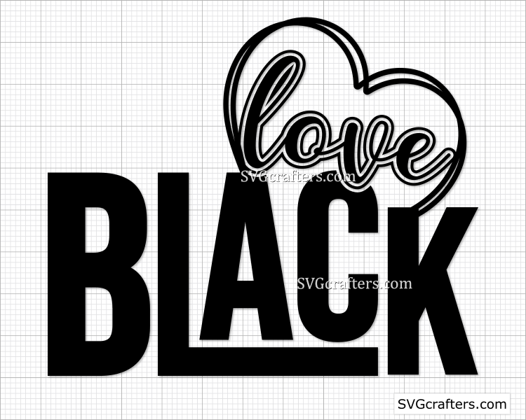Black girl svg