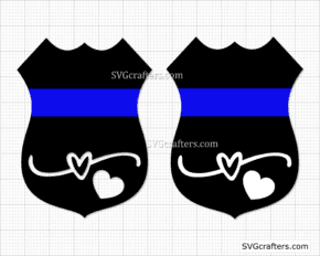 Police Badge SVG, Blue Lives Matter svg, Police svg