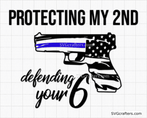 Protecting my 2nd SVG, Back the Blue SVG, Police svg