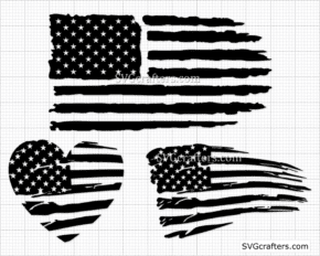 American flag svg, 4th of july svg