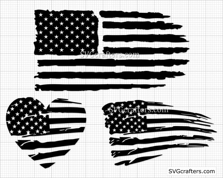 American flag svg, 4th of july svg - SVGcrafters