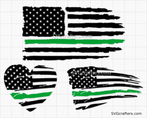 Army svg, Military svg, Thin Green Line svg