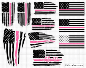 American Nursing svg Bundle, breast cancer svg, Pink svg