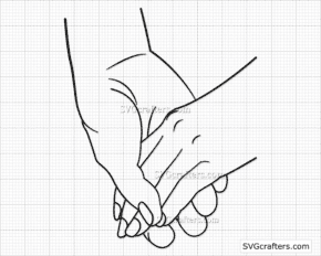 Holding Hands svg, Couple svg, Mr and Mrs svg, wedding