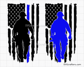 American Police svg, thin blue line svg, police officer svg