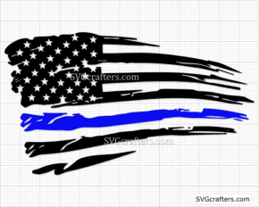 Police svg, Thin Blue Line svg, law enforcement svg - SVGcrafters