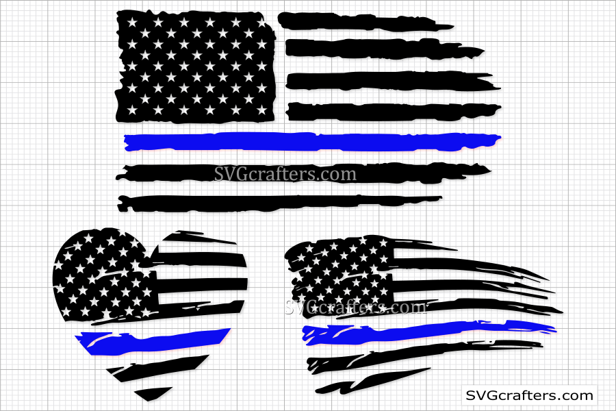 Police svg, Thin Blue Line svg, law enforcement svg - SVGcrafters