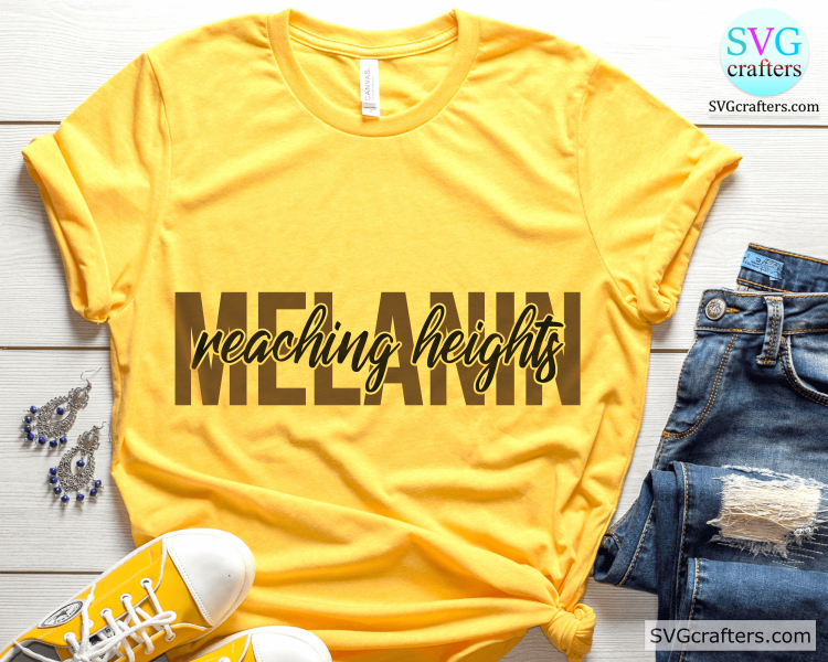 Melanin Reaching Heights svg