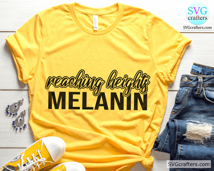 Melanin Reaching Heights svg