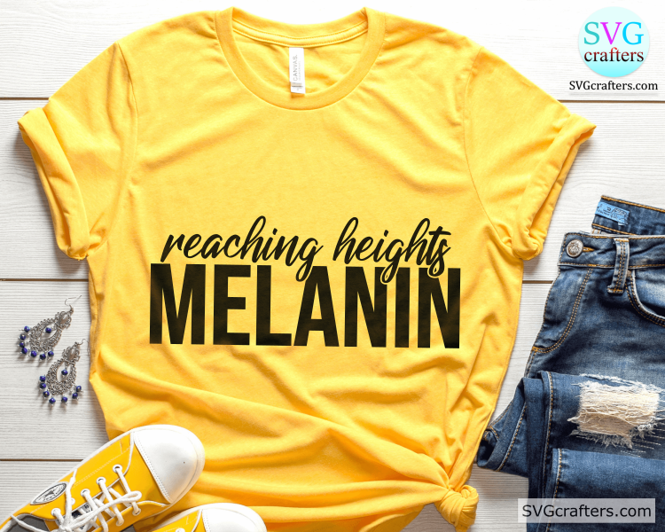 Melanin Reaching Heights svg