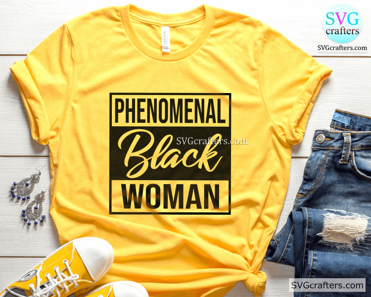 Phenomenal Black Woman svg, Black girl svg, Melanin SVG - SVGcrafters