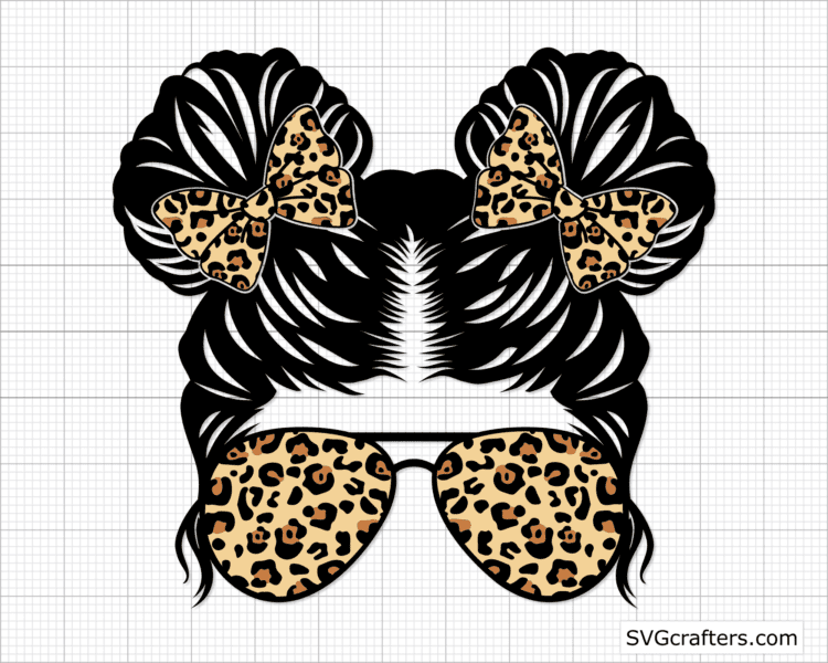 Leopard Momlife svg