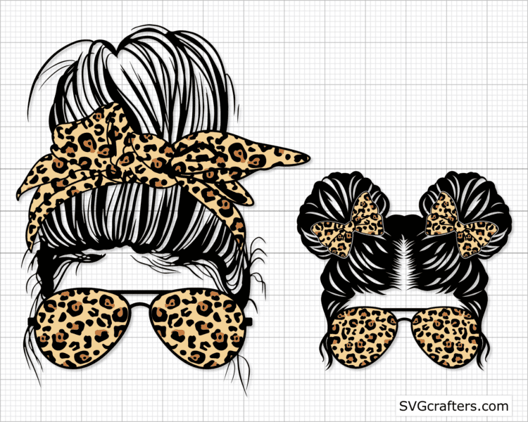 Leopard Momlife svg