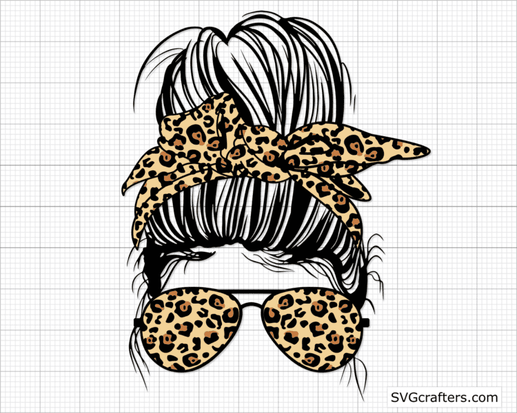 Leopard Momlife svg