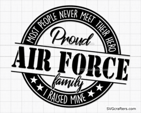 Proud Air Force Family svg, Military svg, Soldier svg