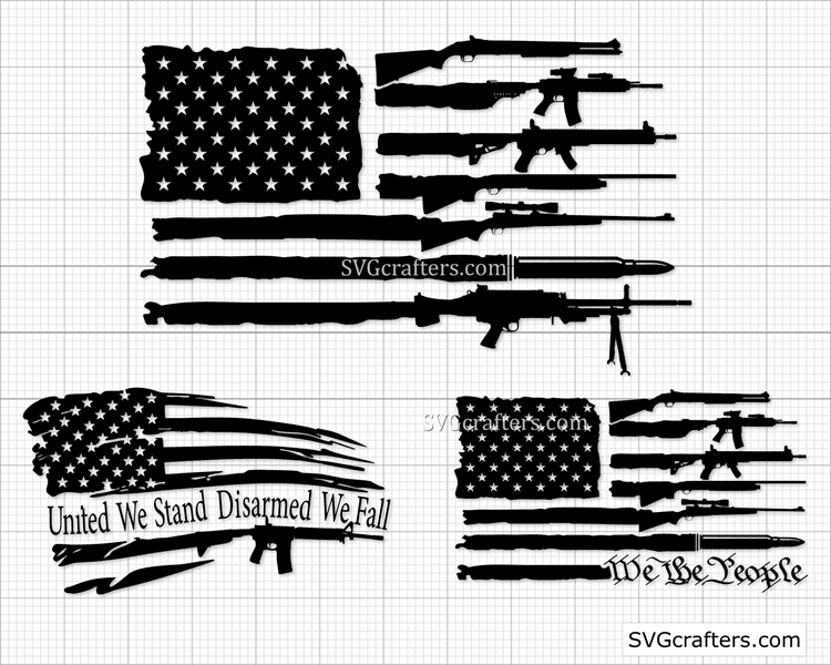 Download 2nd Amendment Svg Silhouette Cameo Cricut Weapon Svg Cut Files Svg Dxf Eps Png Gun Svg Cut Files Cutting Machines Transfer Clip Art Art Collectibles