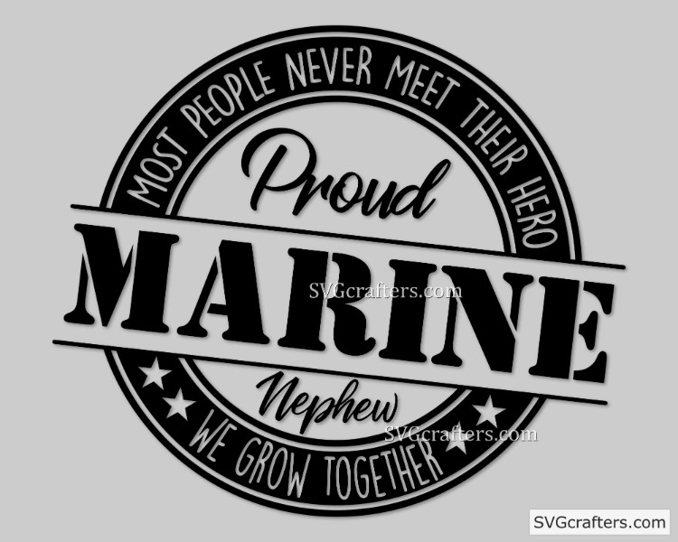 Download Proud Marine Nephew svg, Military svg, Proud Marine svg ...
