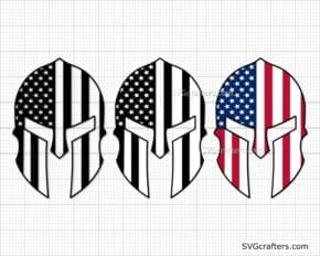 American Spartan svg, Spartan helmet svg, Spartan Vector