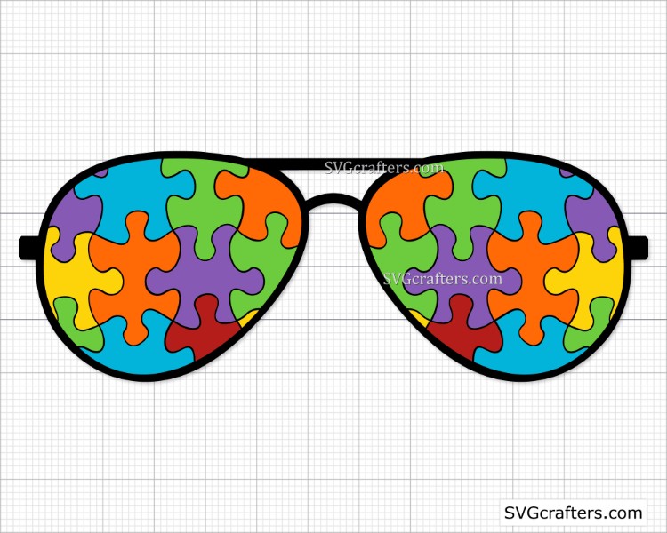 Download Autism Sunglasses Svg Autism Mom Svg Autism Awareness Svg Svgcrafters