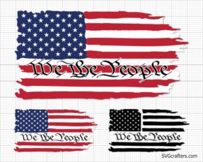 Layered We the people svg, 2nd amendment svg