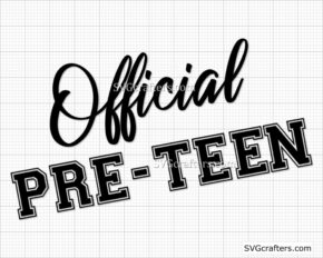 Official Pre-Teen 12 Svg