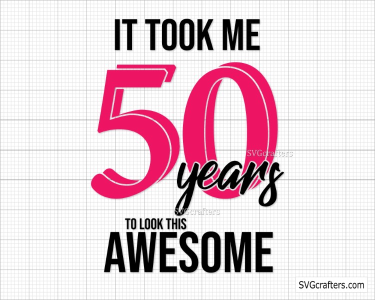 50th Birthday, 50 and Fabulous Graphic by SVGcrafters · Creative