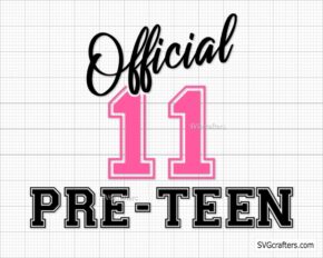 11th Birthday svg