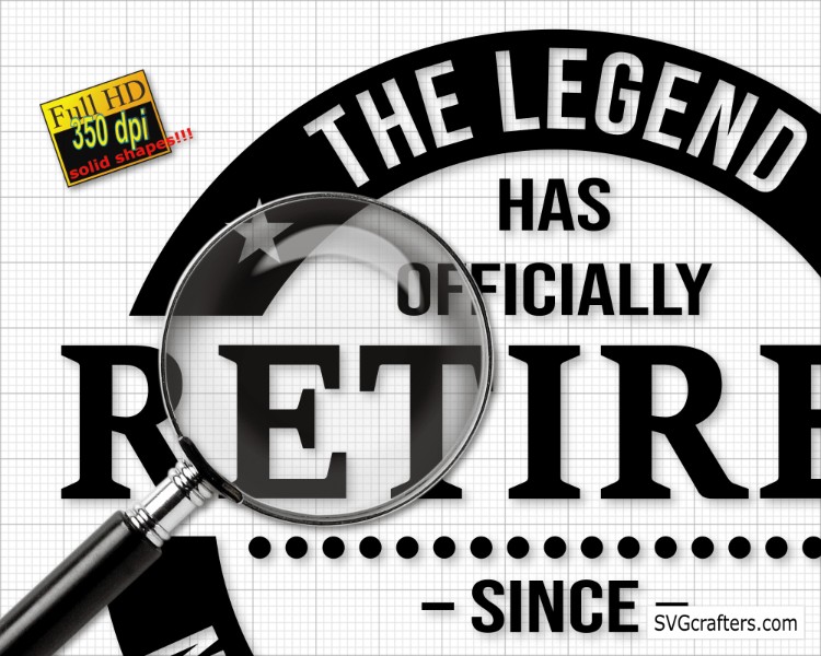 The Legend Has Officially Retired svg, Retirement svg, Retired svg, happy  retirement svg, Pension svg - Printable, Cricut & Silhouette files