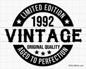 30th birthday Svg, Vintage 1992 svg, Old Number 30 svg