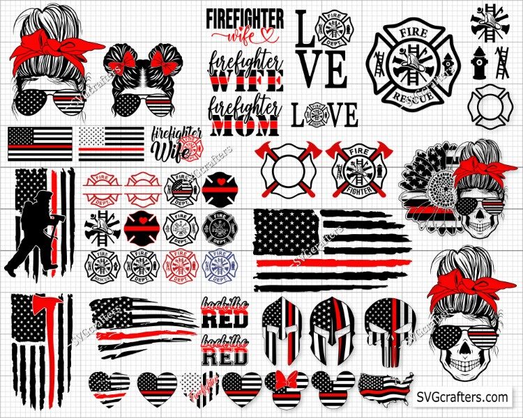 Bundle Fire Dept svg