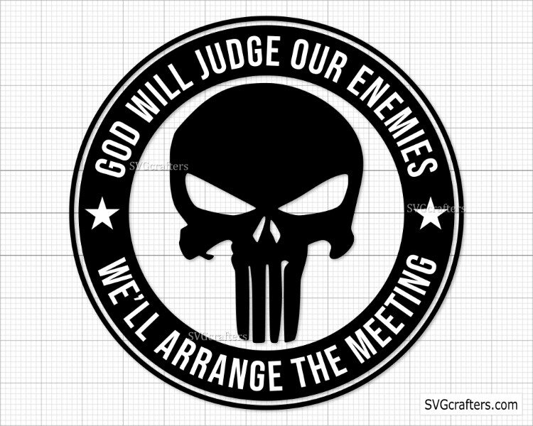 Punisher God Will Judge Our Enemies Svg