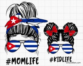 Cuba Momlife Kidlife Svg Png, Cuban flag svg png, cuban svg