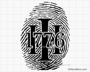 Betsy Ross Fingerprint 3 Percenter 1776 Svg, 4th july svg