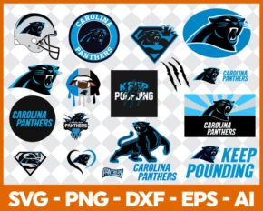 Free Carolina Panthers Svg Bundle, Panthers Logo Svg, NFL Svg