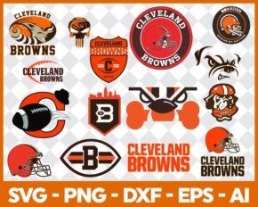 Free Cleveland Browns Football Svg Bundle, Browns Clipart