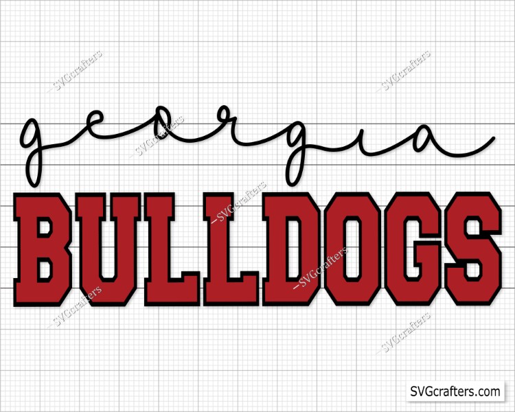 Georgia Bulldogs vinyl iron on transfer (choice of 1)