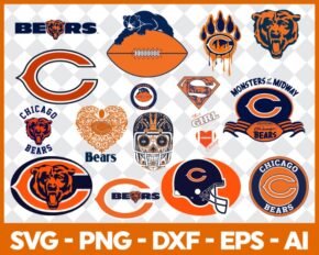 Chicago Bears Svg Bundle, Sports svg, NFL cut files