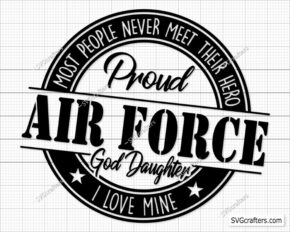 Proud God Daughter Air Force svg, Airforce svg