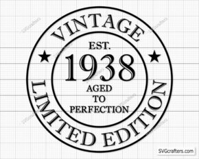 84th birthday Svg Png, Vintage 1938 svg, Old Number 84 svg