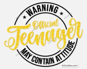 Warning Official Teenager Svg Png
