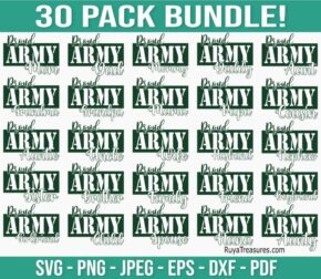 Proud Army Family Bundle Svg Png, Proud Army Mom Svg, Army Svg